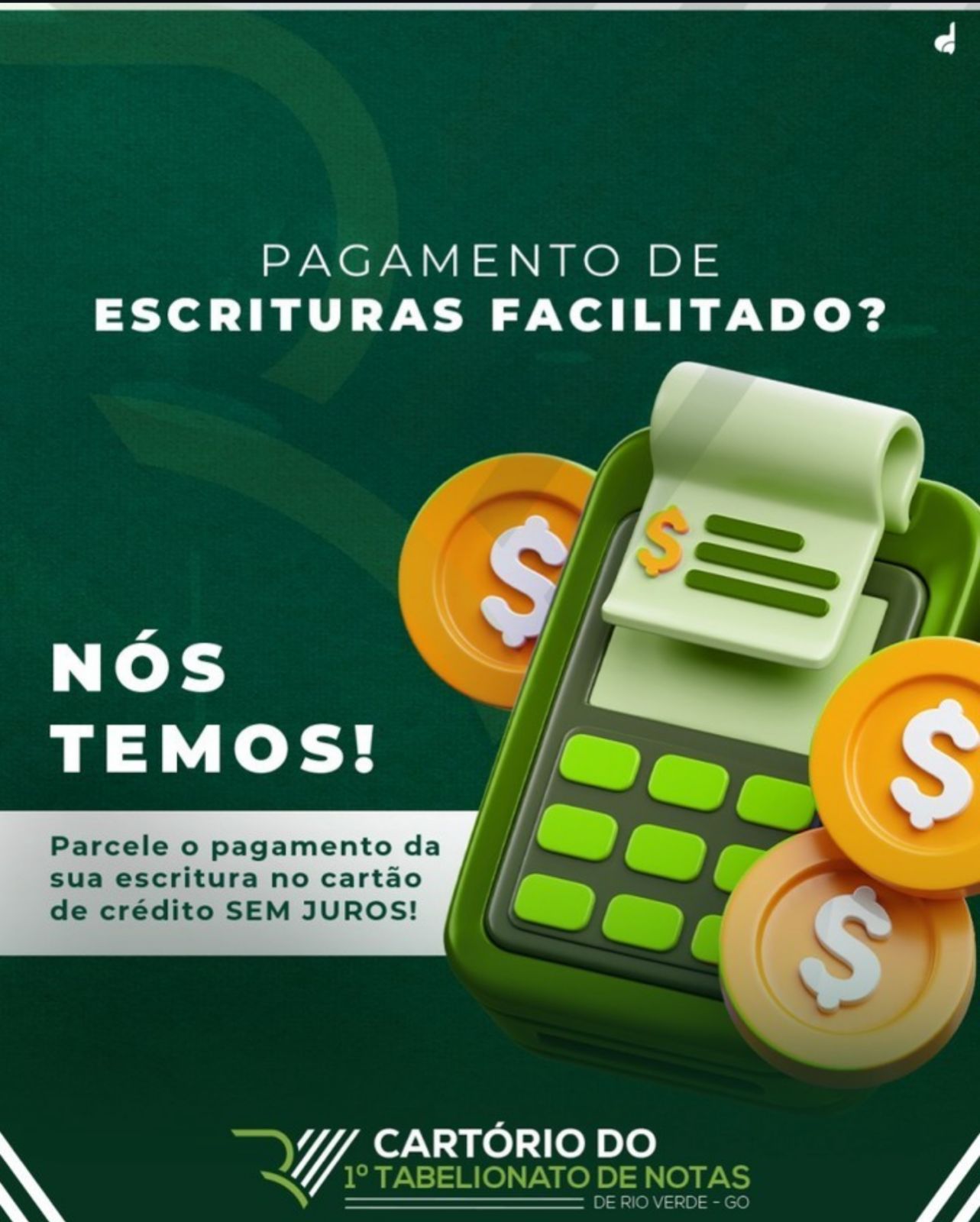 Formas de Pagamento - Cartório Herrera